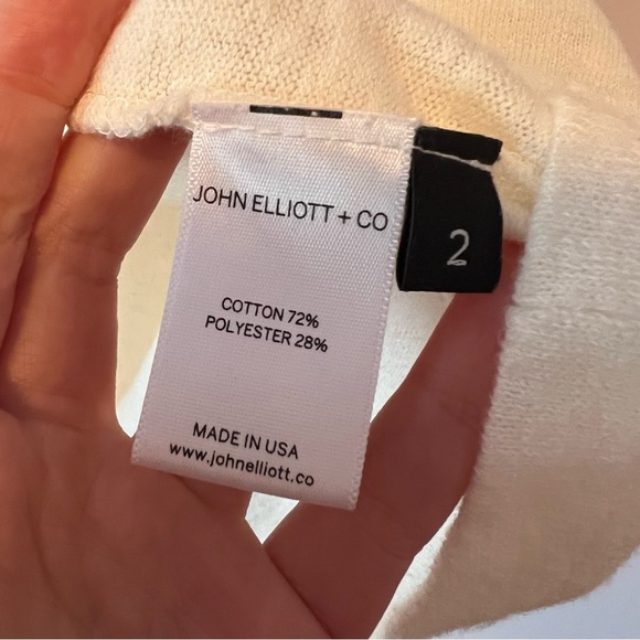 🪴 John Elliott + Co Cream Tee Size 2 - Picture 9 of 9